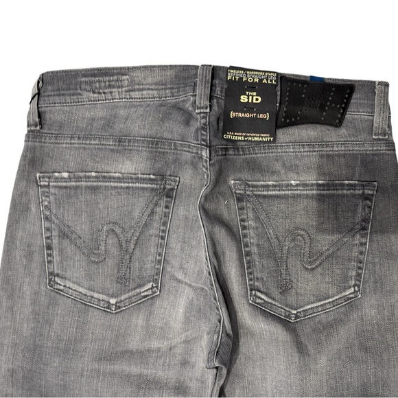 CITIZENS oF HUMANITY Men's SID Classic Straight Leg Jeans Gray Wash NWT - Picture 5 of 8